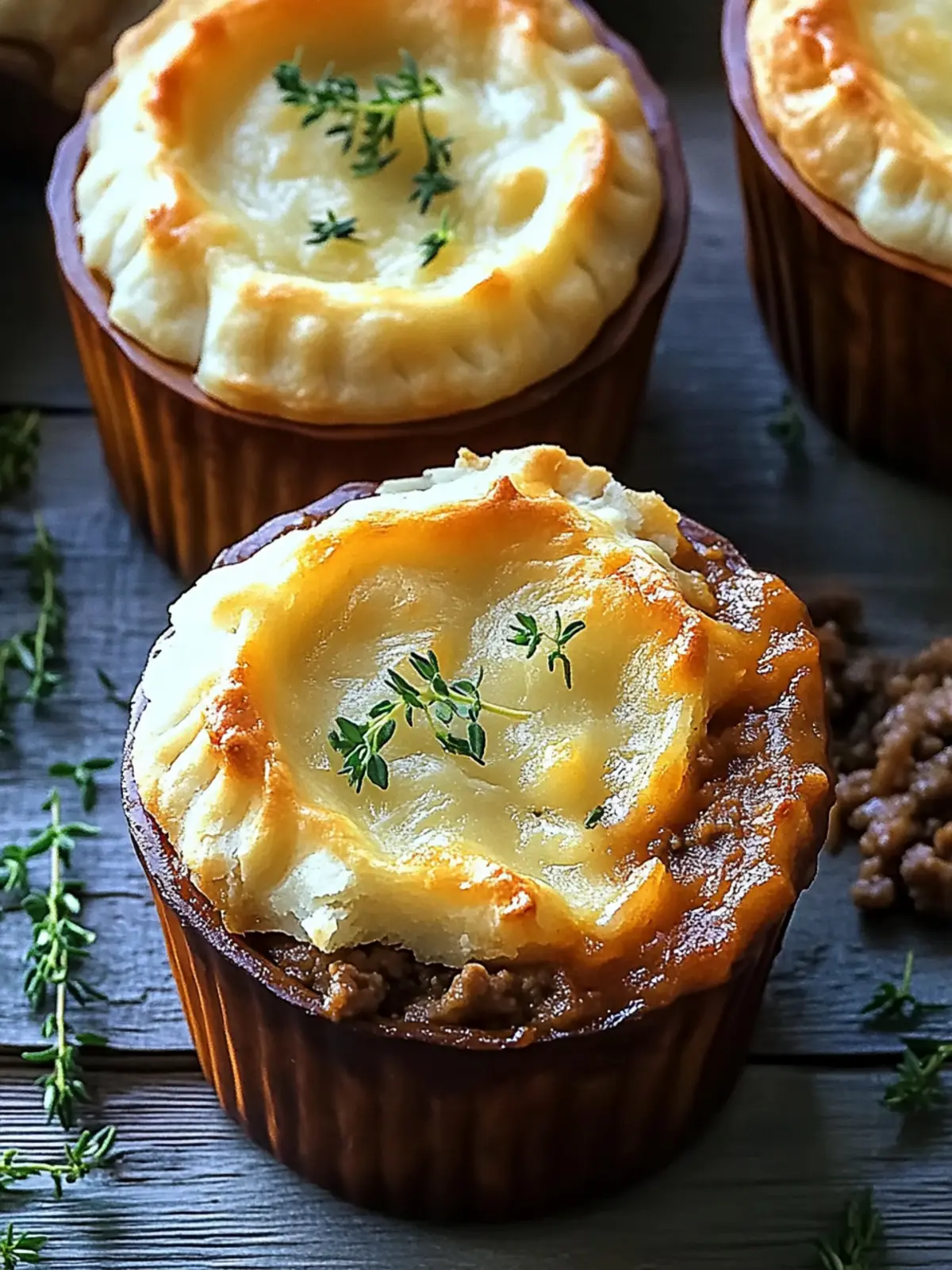 Delicious Mini Shepherd's Pies: Your New Family Favorite! 4 Mini Shepherds Pies