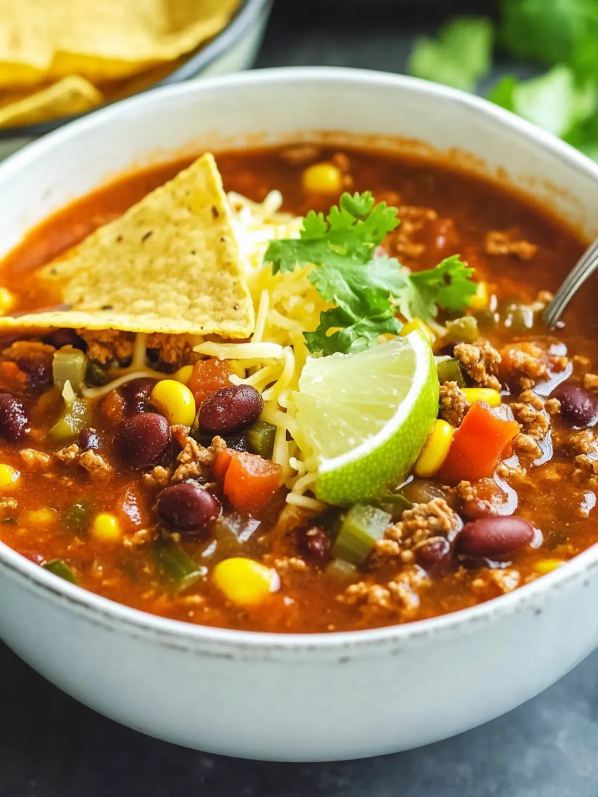 One-Pot Beef Taco Soup with Beans for Ultimate Comfort Cooking 2 One-Pot Beef Taco Soup with Beans