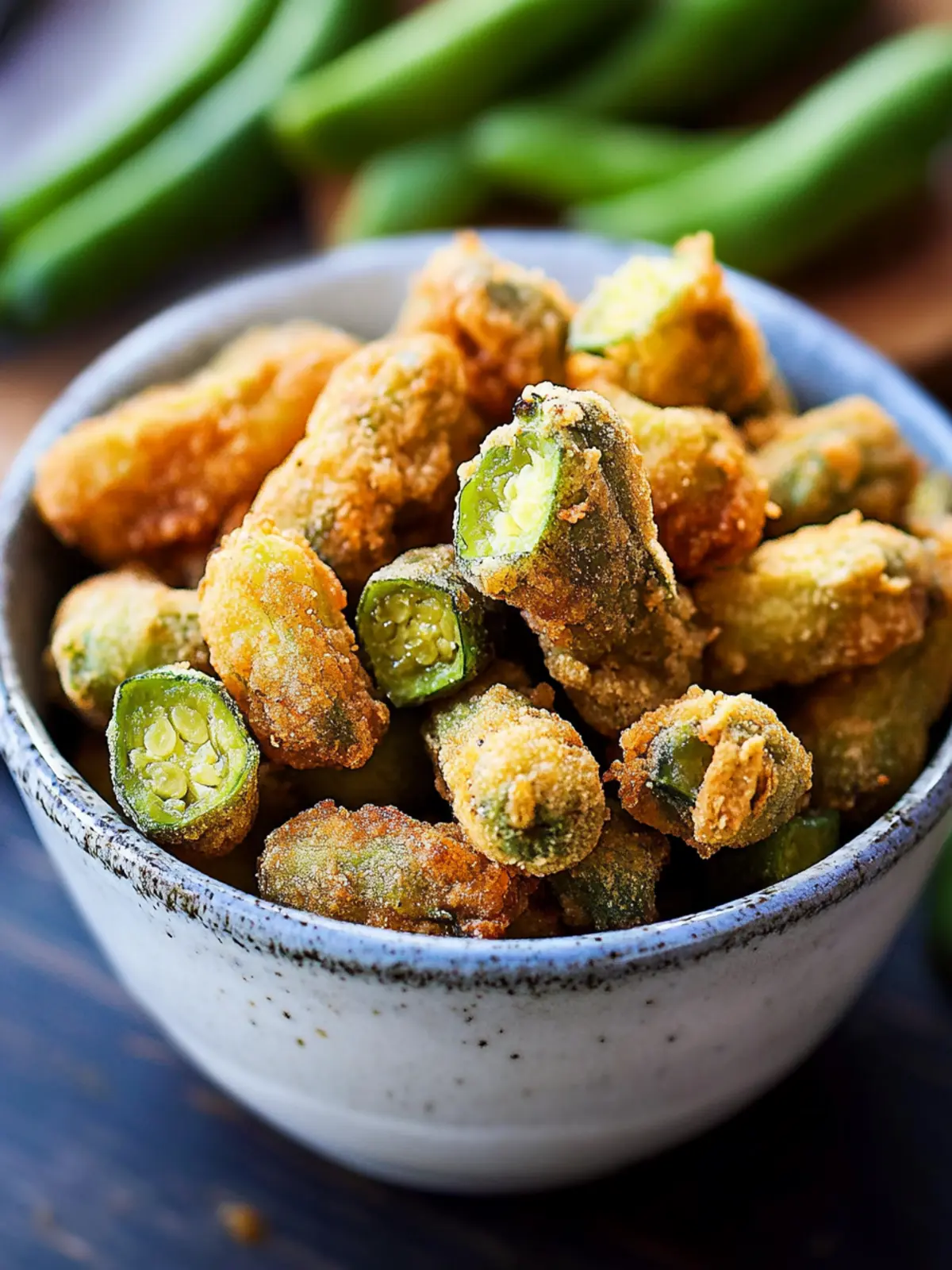Crispy Vegan Fried Okra: A Southern Delight in 15 Minutes 4 Vegan Fried Okra