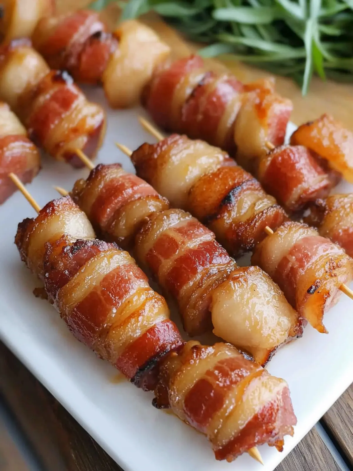 Bacon Wrapped Pork Appetizer with Maple Aioli Perfection 3 Bacon Wrapped Pork Appetizer