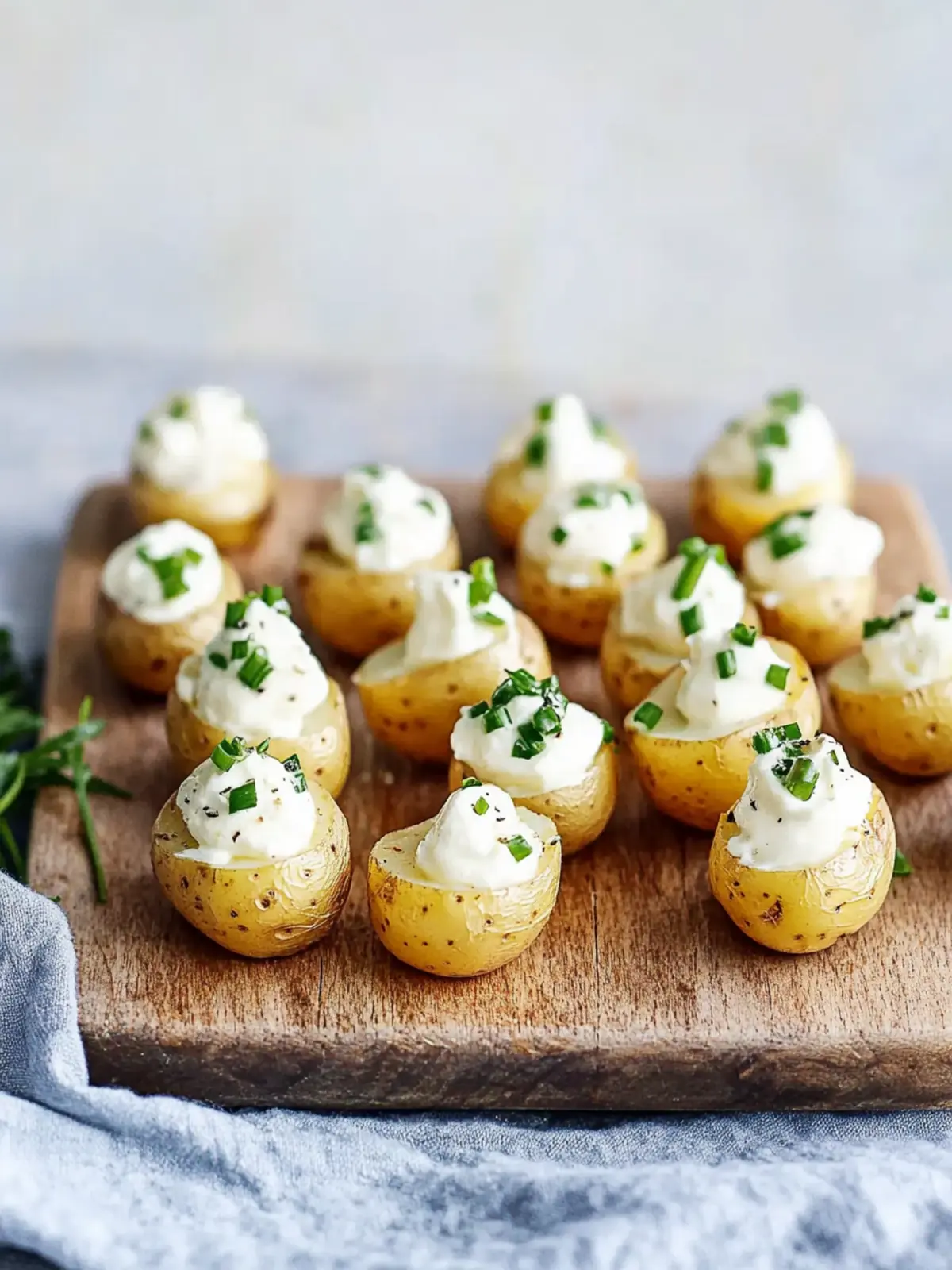 Irresistibly Crispy Mini Baked Potatoes with Flavorful Toppings 4 Mini Baked Potatoes