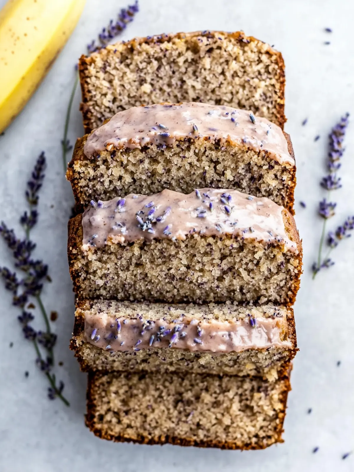 Lavender Banana Bread Bliss: A Unique Sweet Escape 2 Lavender Banana Bread