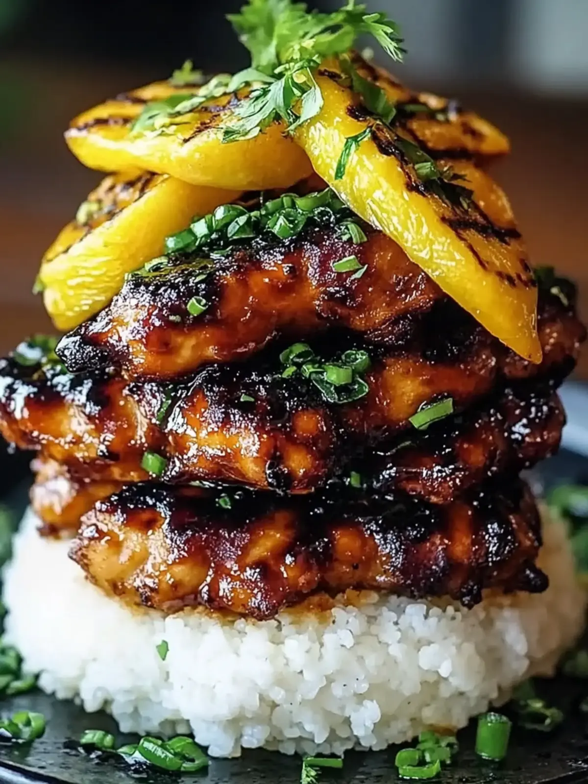Hawaiian Huli Huli Chicken Stack - Tropical Flavor Bliss at Home 2 Hawaiian Huli Huli Chicken Stack
