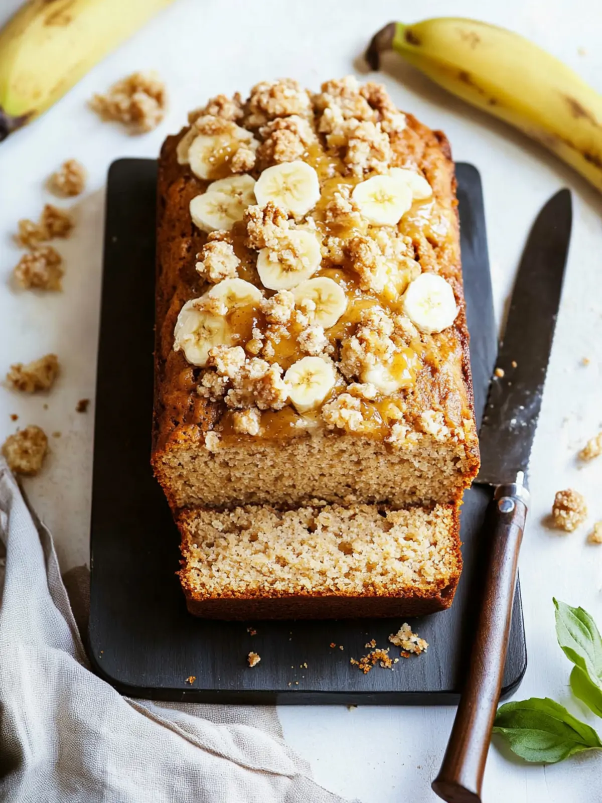 Cozy Applesauce Banana Bread with Sweet Streusel Bliss 4 Cozy Applesauce Banana Bread with a Sweet Streusel Topping