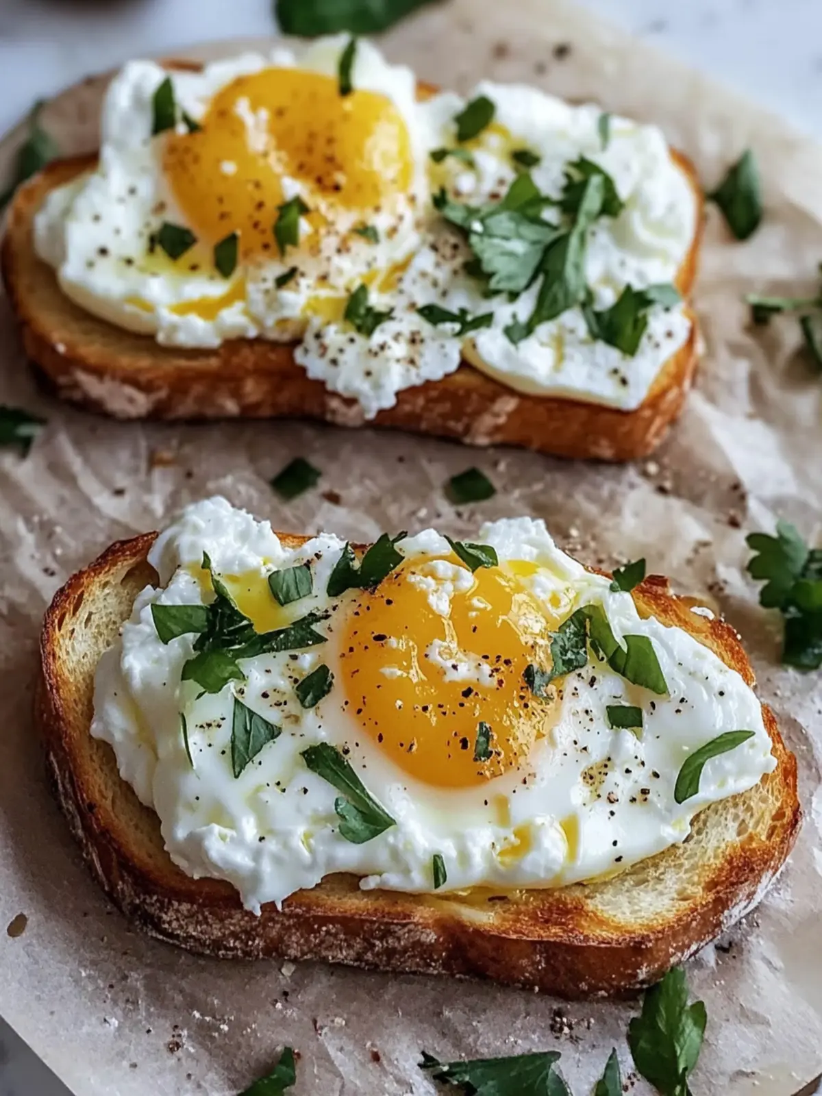 Delicious Egg and Ricotta Toast for a Quick Breakfast Delight 2 Egg and Ricotta Toast