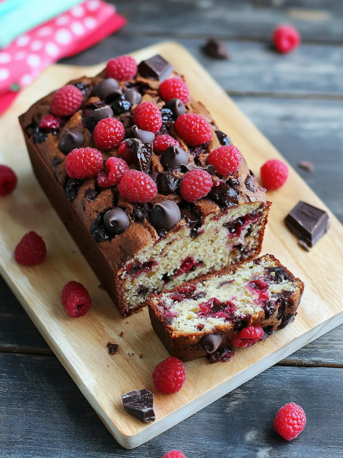 Irresistible Raspberry Dark Chocolate Banana Bread Recipe 4 Raspberry Dark Chocolate Banana Bread