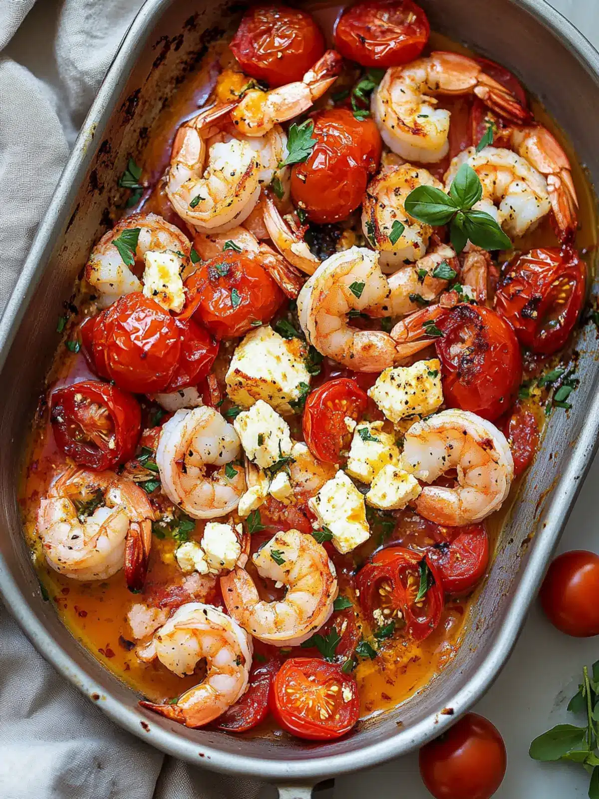 Baked Feta Shrimp and Tomatoes in Just 30 Minutes! 2 Baked Feta Shrimp and Tomatoes