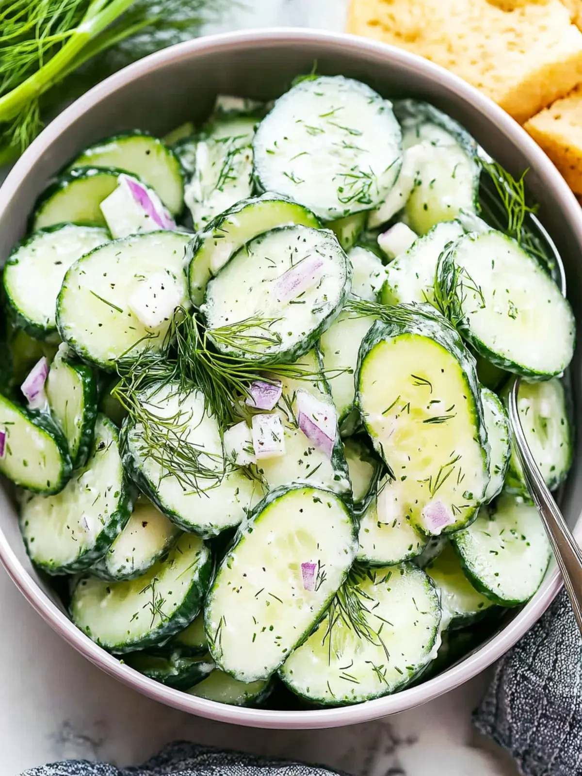 Crisp Cucumber Dill Salad for a Refreshing Summer Side 2 Cucumber Dill Salad