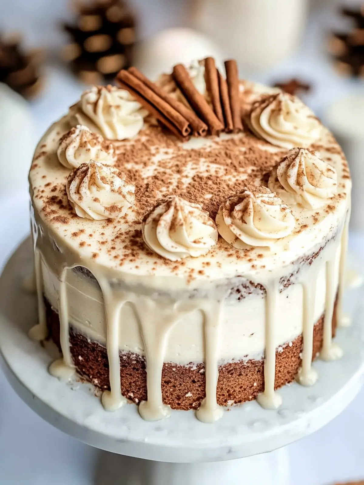 Irresistible Christmas Spice Cake with Eggnog Buttercream 2 Christmas Spice Cake with Eggnog Buttercream