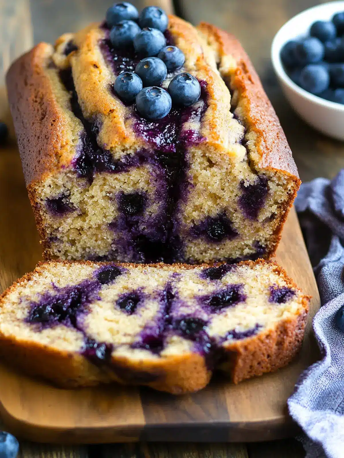 Blueberry Cinnamon Swirl Banana Bread Bliss for Breakfast 2 Blueberry Cinnamon Swirl Banana Bread