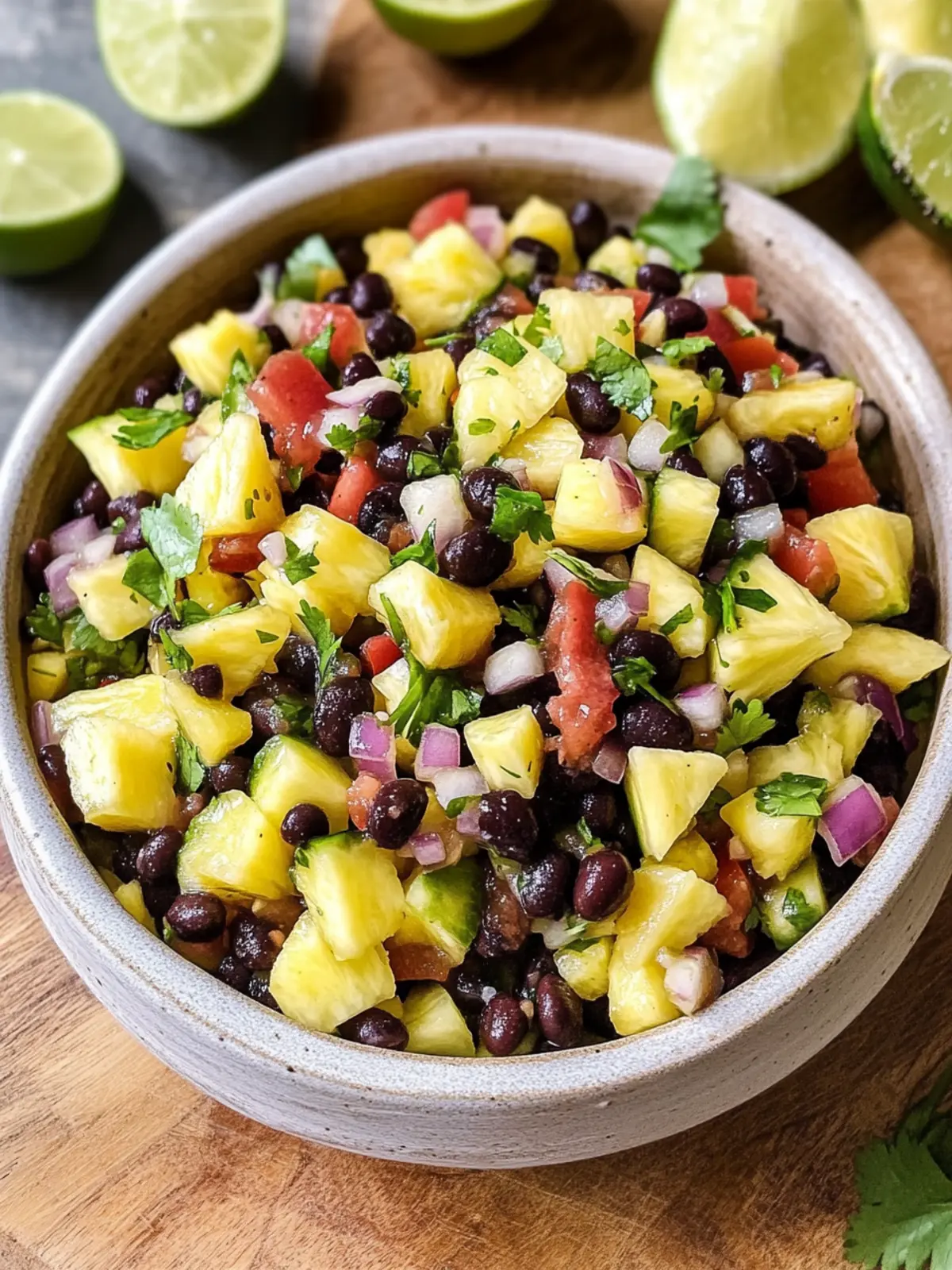 Pineapple Black Bean Salsa for a Refreshing Summer Snack 2 Pineapple Black Bean Salsa
