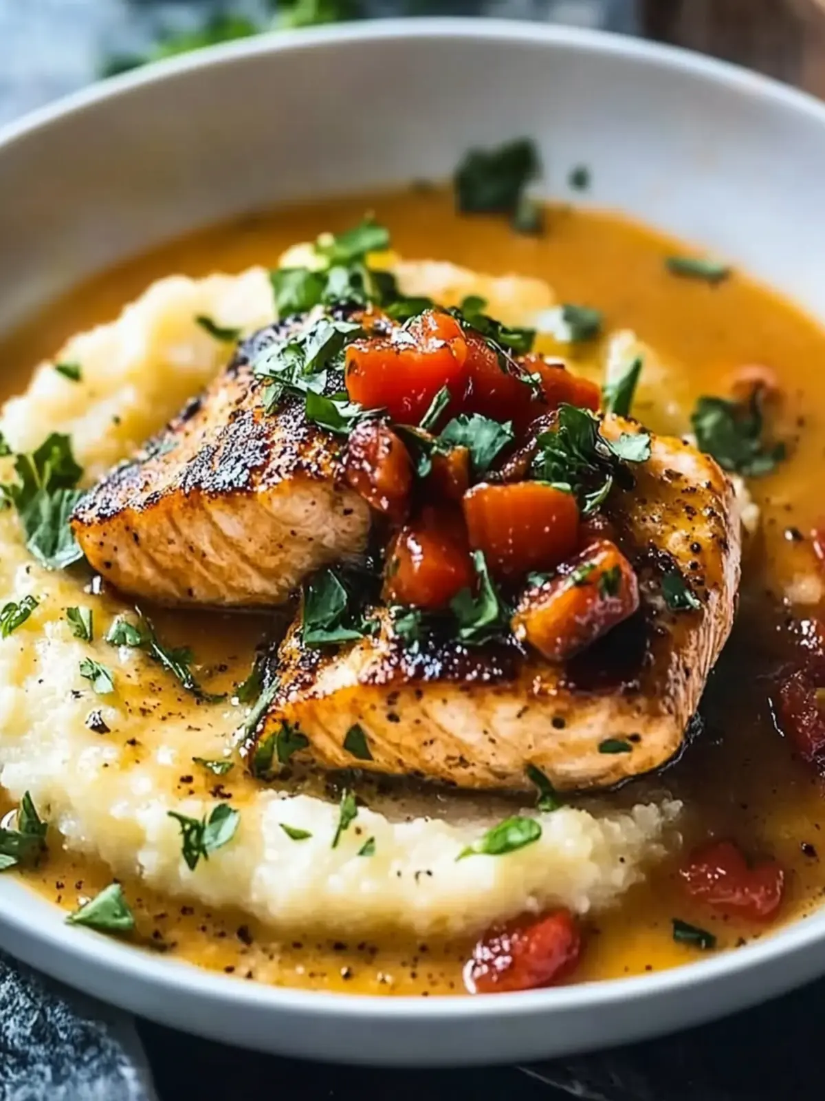 Creole Salmon and Grits: A Creamy Southern Comfort You ll Love 3 Creole Salmon and Grits