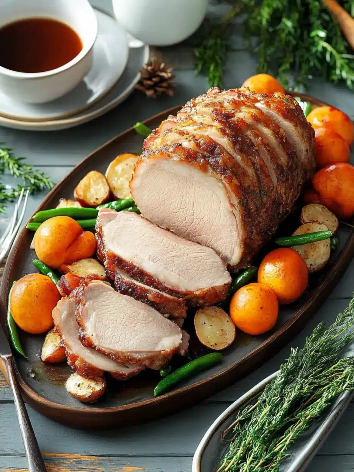 Savory Pork Roast with Sweet Herb Crust for Family Feasts 3 Pork Roast