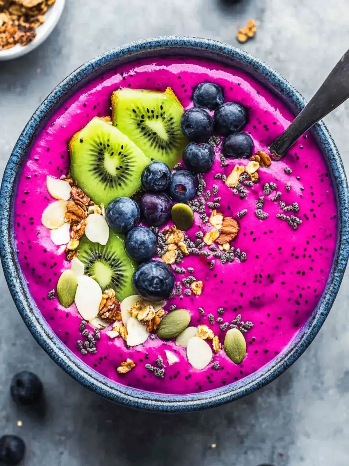 Vibrant Dragon Fruit Smoothie Bowl for a Tropical Breakfast Boost 4 Dragon Fruit Smoothie Bowl