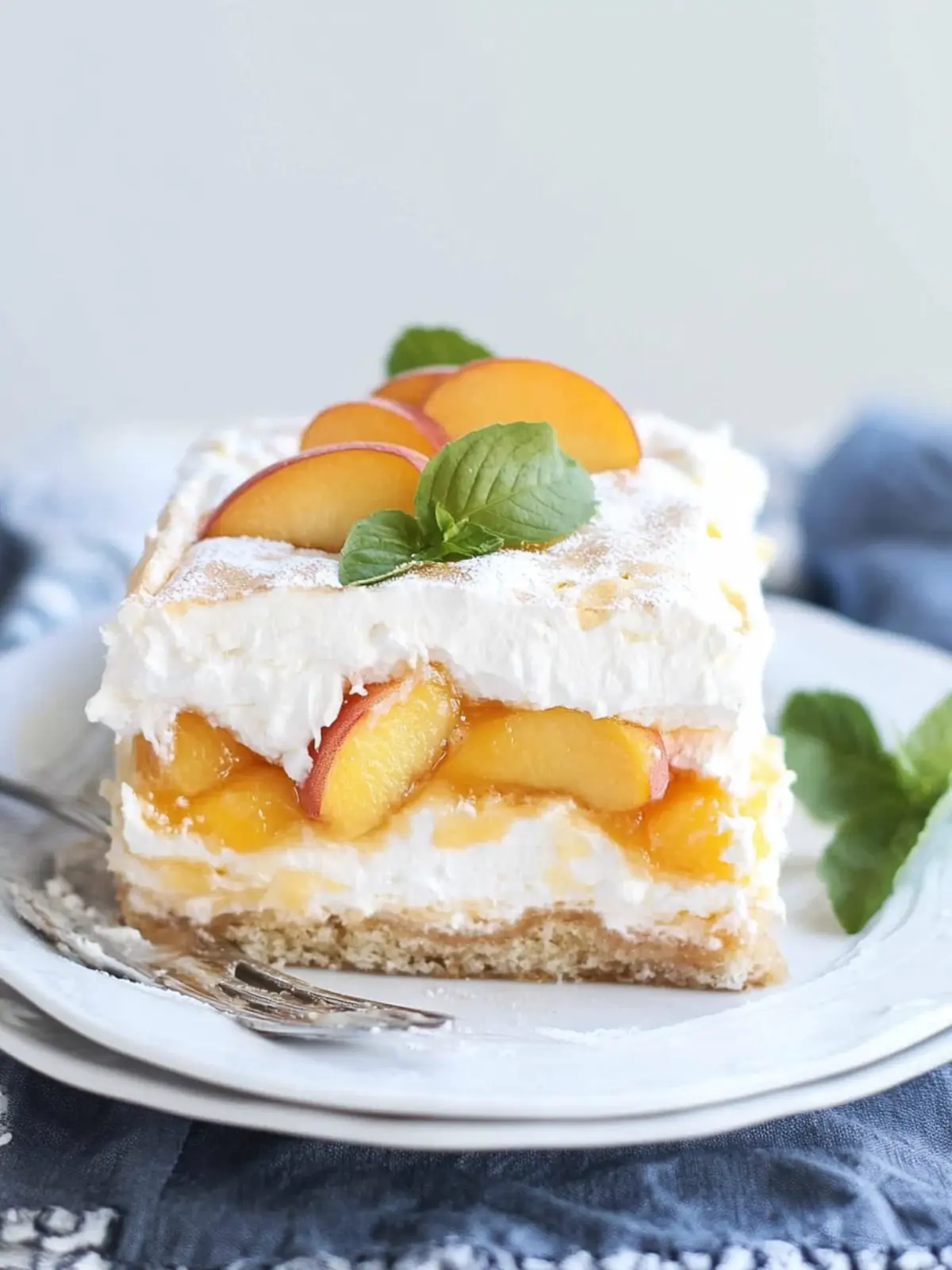 No-Bake Icebox Cake with Peach Pie Filling: Summer Bliss! 2 No-Bake Icebox Cake with Peach Pie Filling