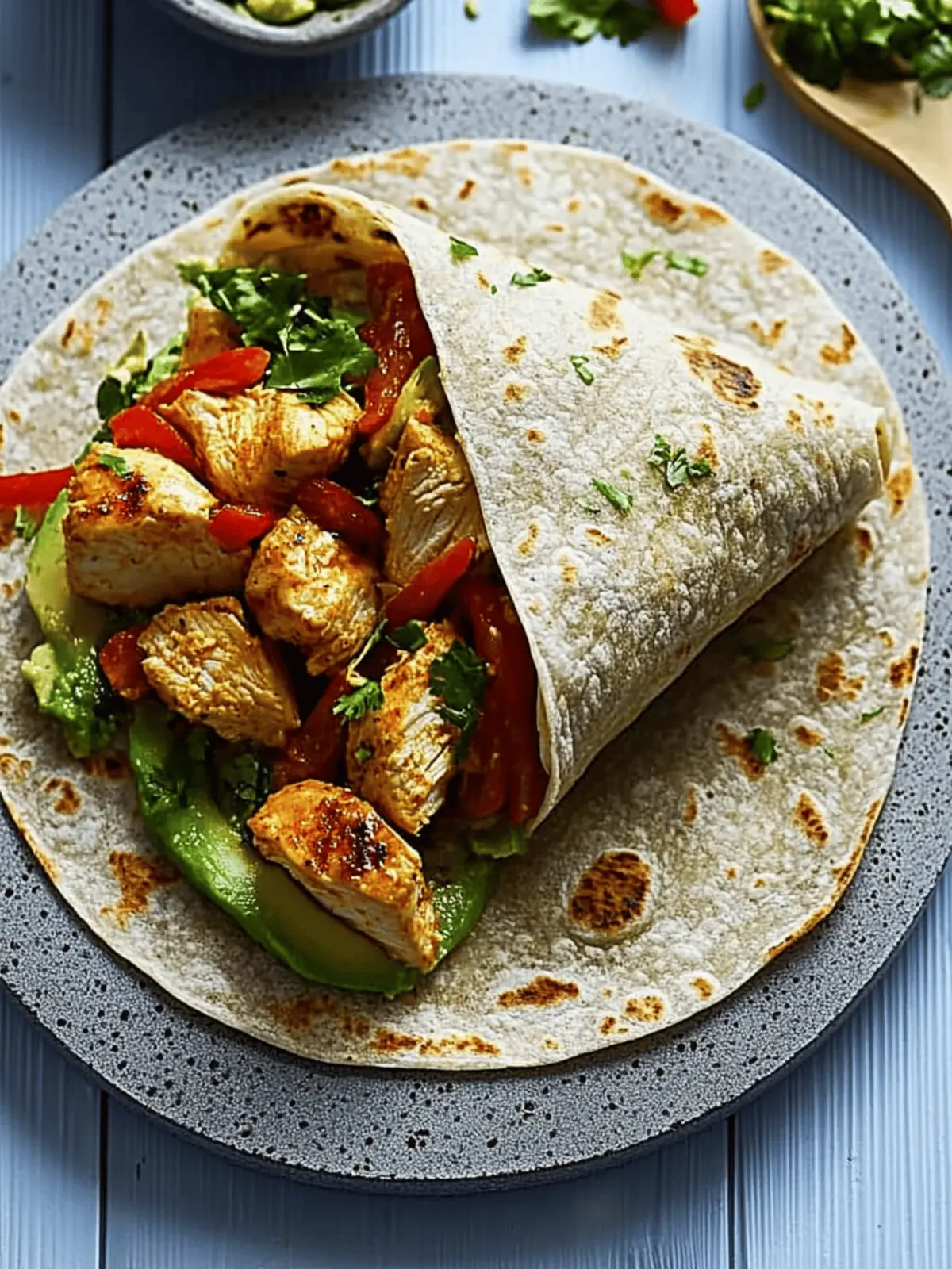 Zesty Spicy Chicken & Avocado Wraps for Quick Lunch Bliss 4 Spicy chicken & avocado wraps