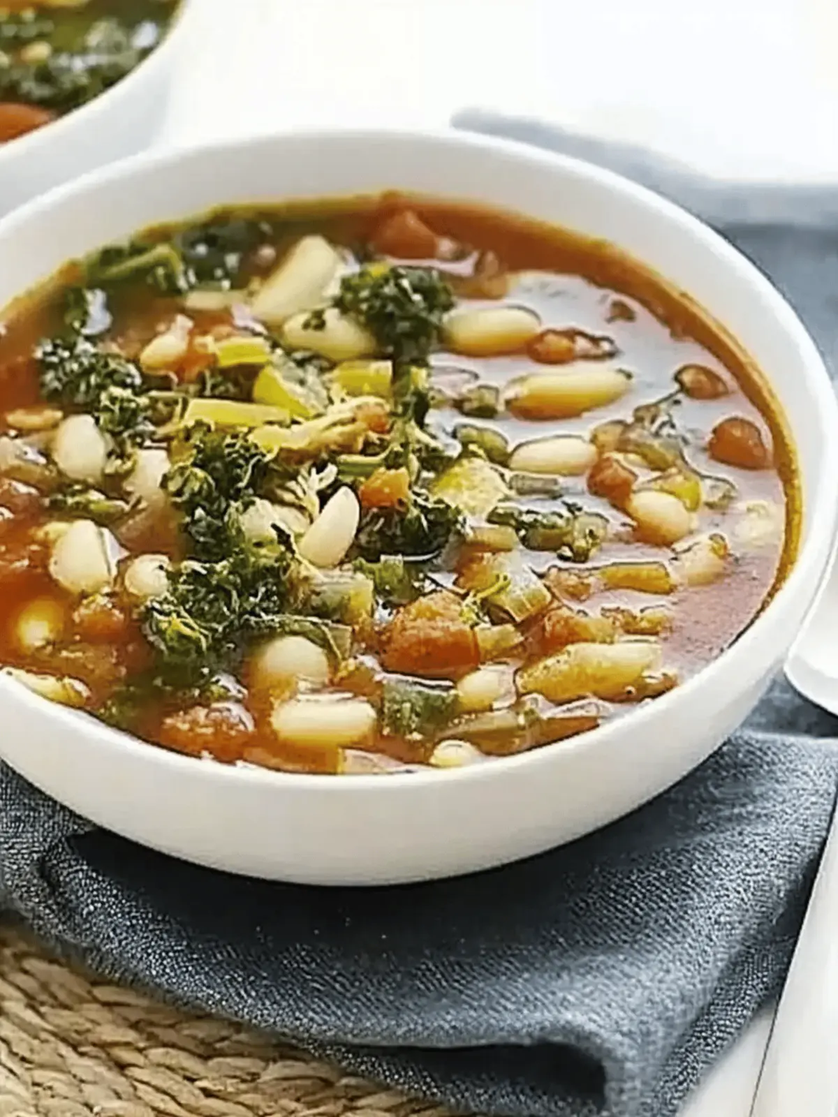 Hearty Chunky Minestrone Soup for Easy Weeknight Comfort 4 Chunky Minestrone soup
