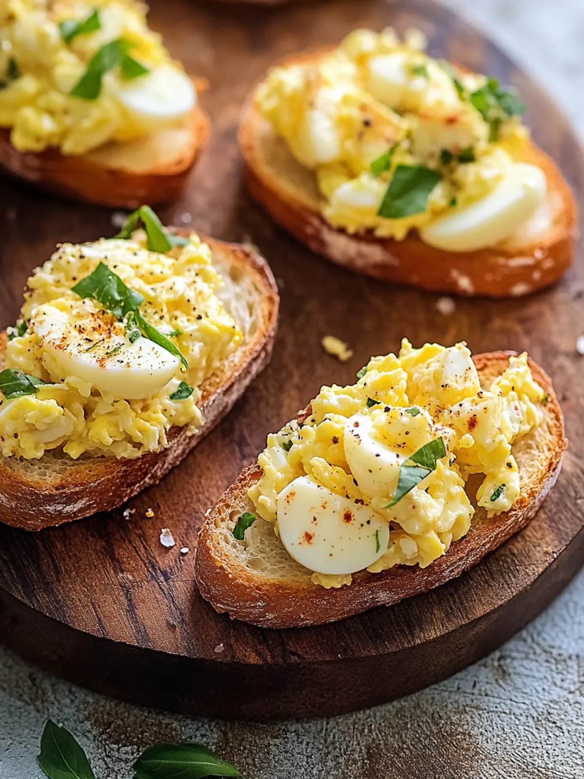 Tangy Egg Salad Crostini: A Fresh Twist on Classic Appetizers 2 Tangy Egg Salad Crostini