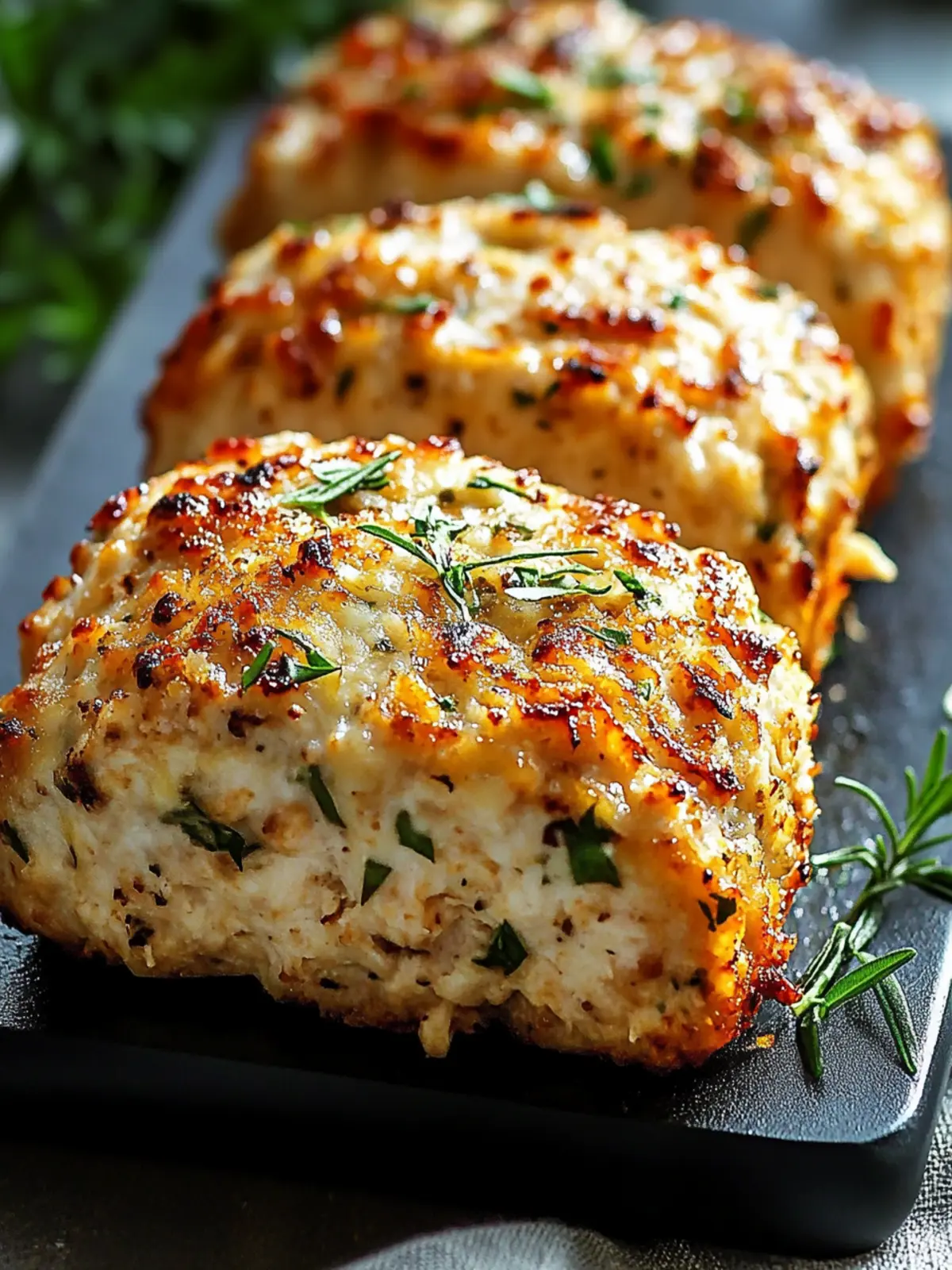 Garlic Parmesan Chicken Meatloaves for Epic Family Dinners 2 Garlic Parmesan Chicken Meatloaves