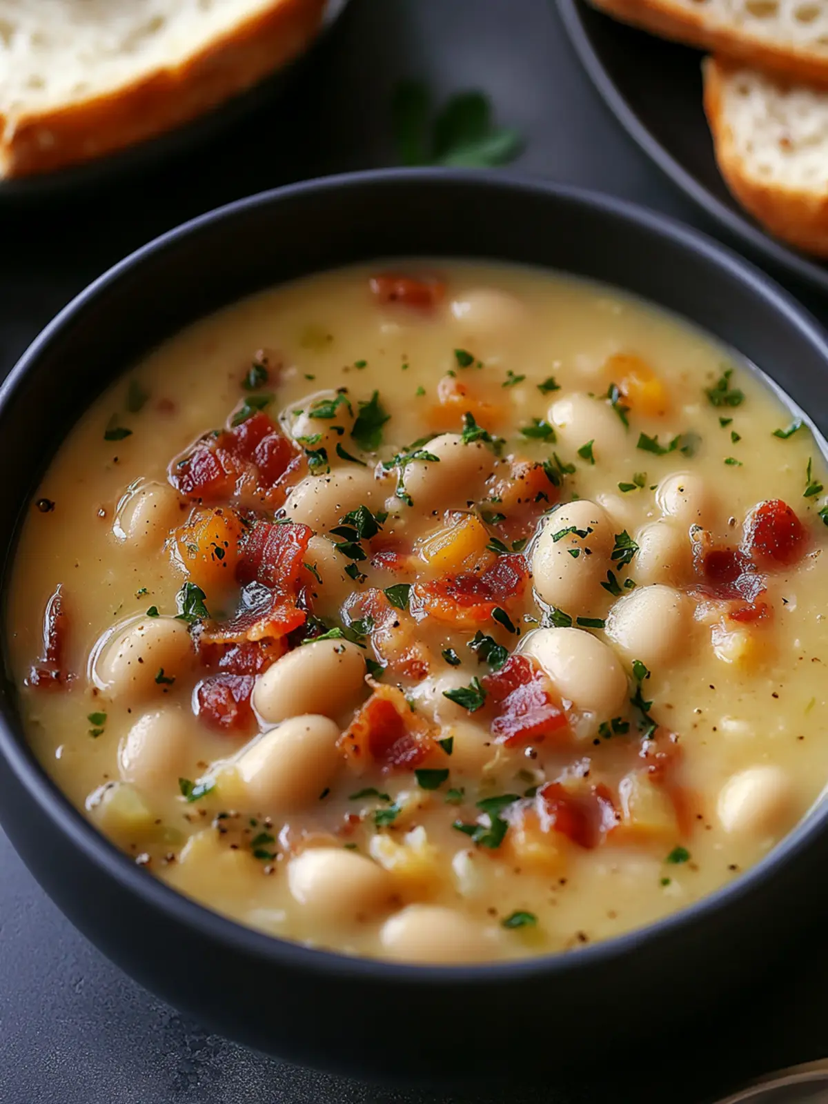 Cozy White Bean Soup with Bacon for Ultimate Comfort 3 White Bean Soup with Bacon