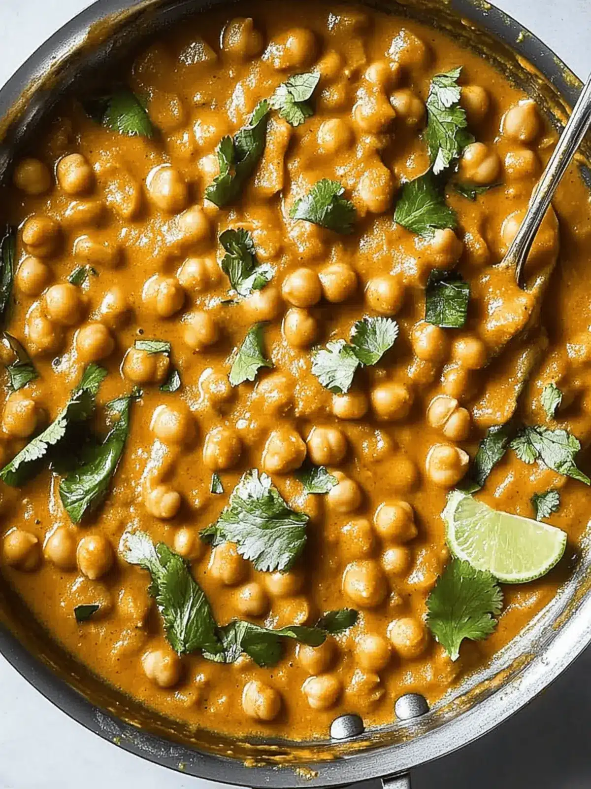 Irresistible Creamy Coconut-Lime Chickpea Skillet Bliss 4 Creamy Coconut-Lime Chickpea Skillet
