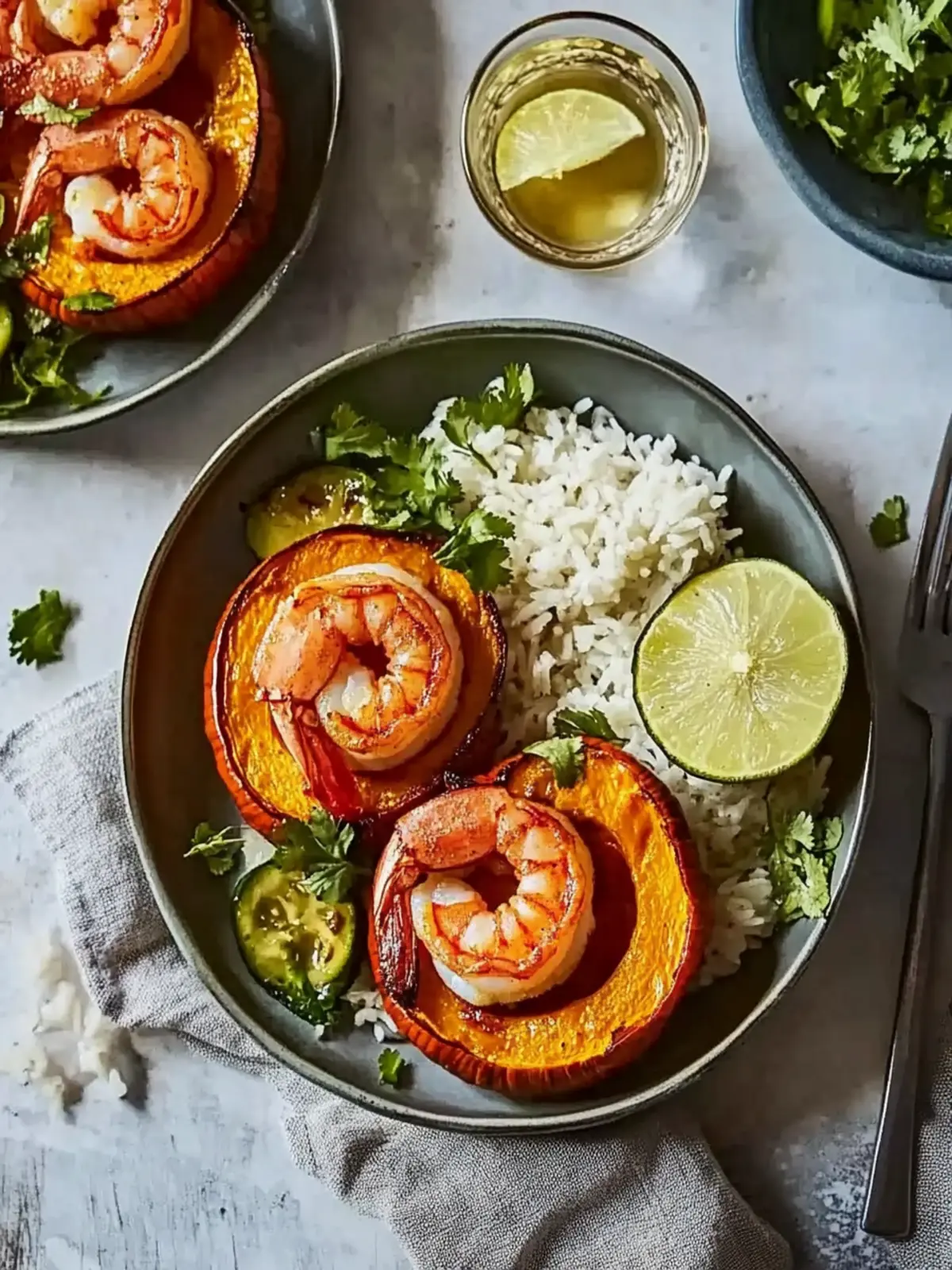 Baked Baby Pumpkin with Red Curry Prawns for Effortless Entertaining 2 Baked baby pumpkin with red curry prawns