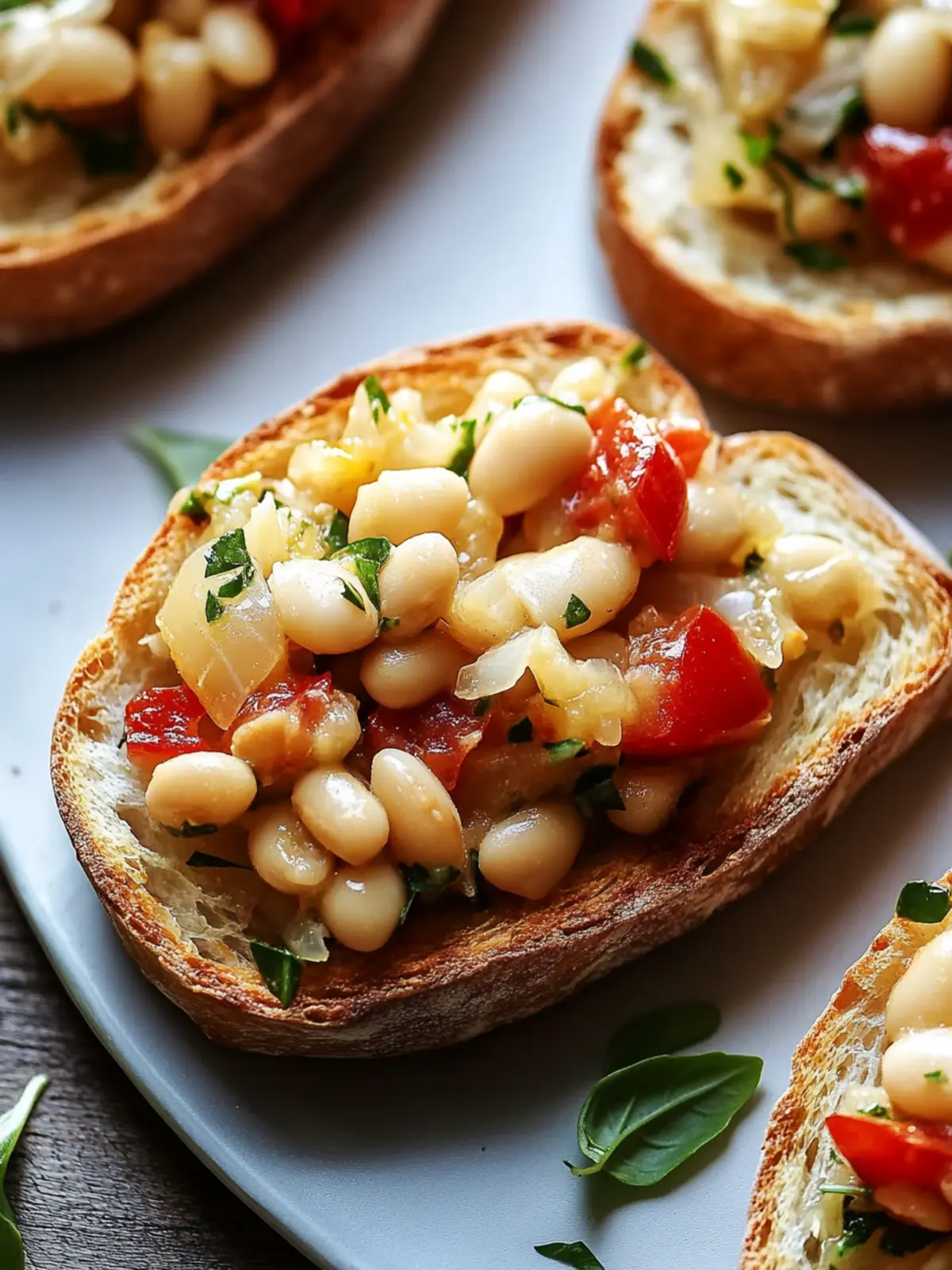Deliciously Creamy White Bean Bruschetta You'll Love to Share 4 Creamy White Bean Bruschetta
