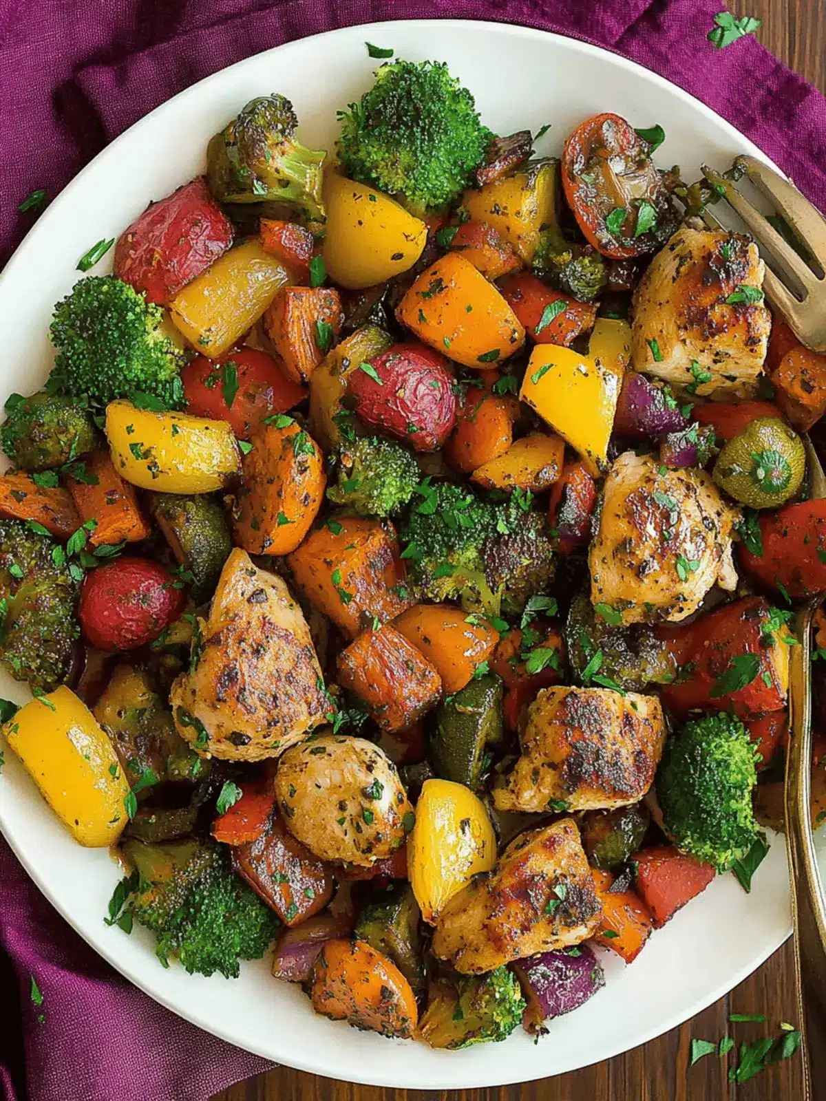Savory Balsamic Chicken and Veggie Sheet Pan Dinner Bliss 2 Balsamic Chicken and Veggie Sheet Pan Dinner