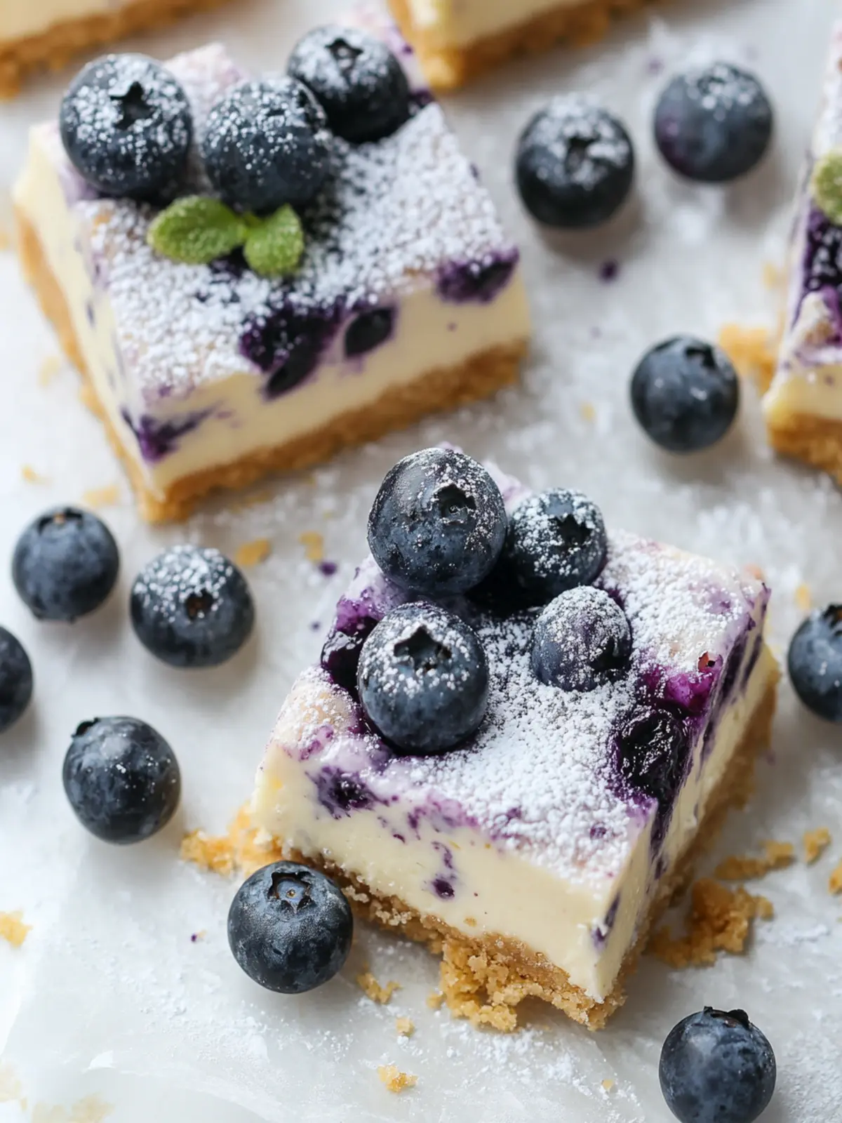 Delicious Blueberry Cheesecake Bars for Summer Fun 4 Blueberry Cheesecake Bars