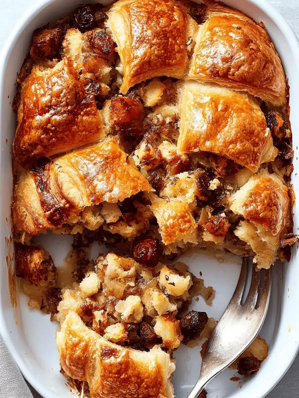 Savory Croissant Stuffing with Apples for a Festive Twist 4 Croissant Stuffing