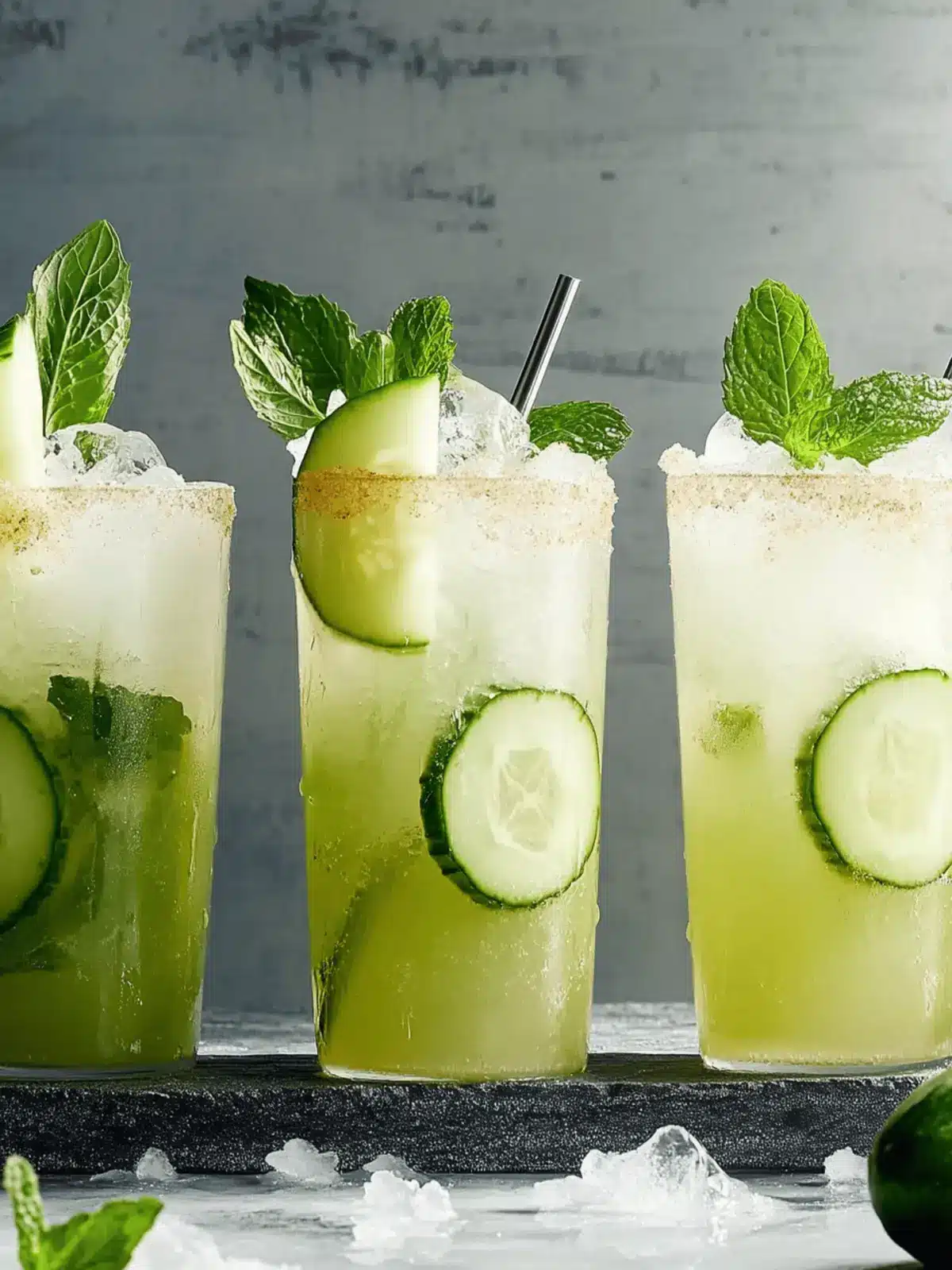 Cucumber-Melon Mojito: Sip into Summer Refreshment! 2 Cucumber-Melon Mojito