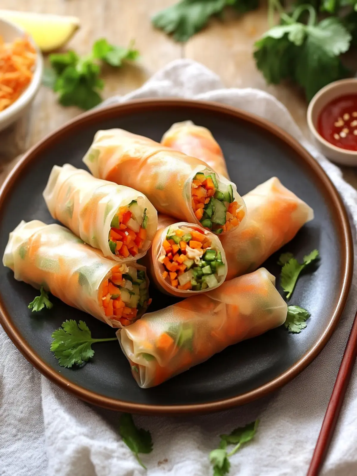 Crispy Vegetable Spring Rolls for Easy Weeknight Snacks 2 Vegetable Spring Rolls