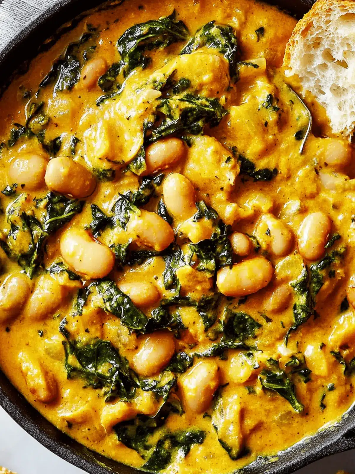 Creamy Pumpkin Beans & Greens: Cozy Fall Flavor in One Pan 3 Creamy Pumpkin Beans & Greens