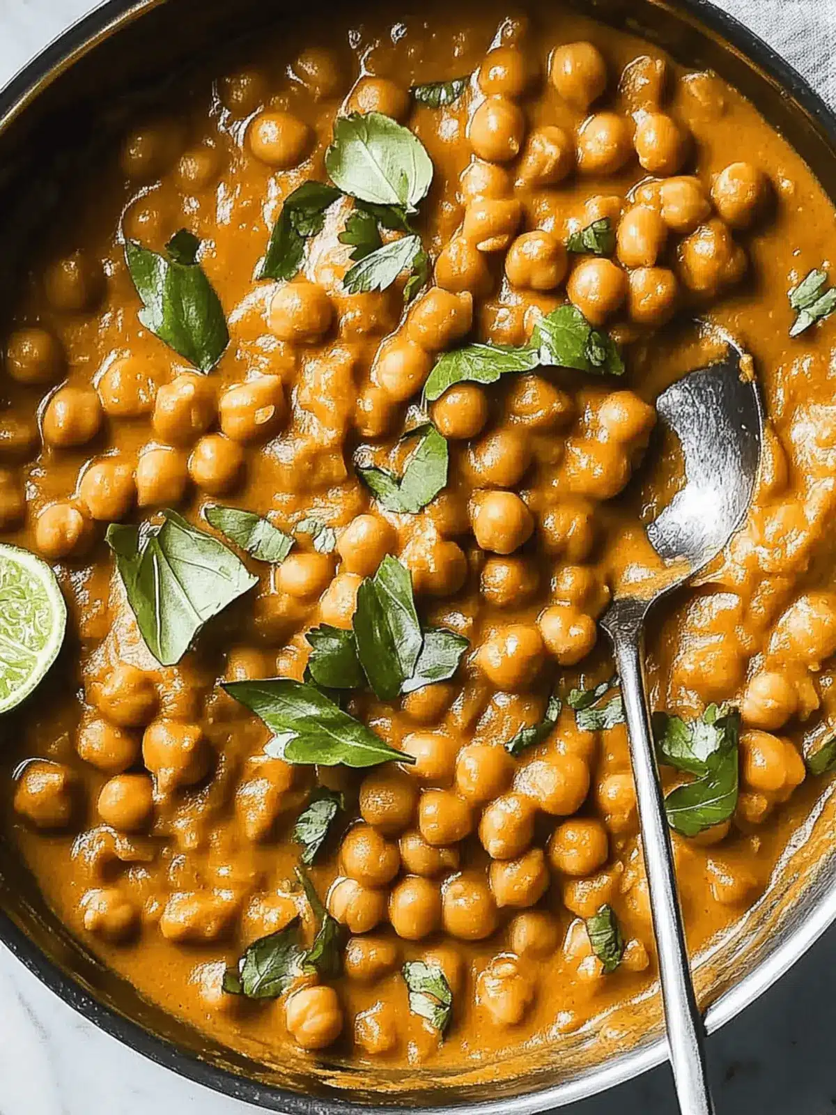 Irresistible Creamy Coconut-Lime Chickpea Skillet Bliss 2 Creamy Coconut-Lime Chickpea Skillet