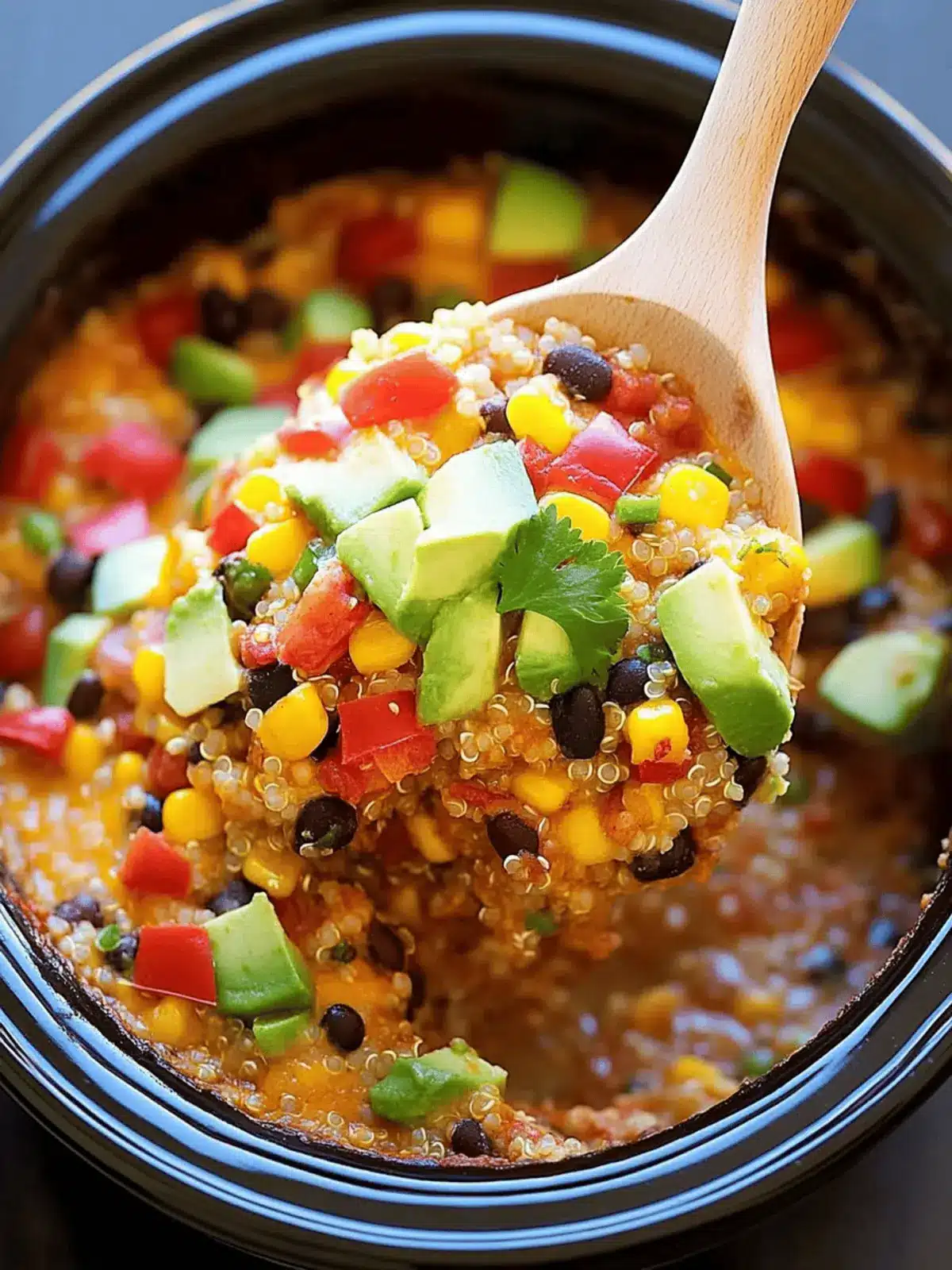 Savory Slow Cooker Enchilada Quinoa Bake for Cozy Nights 4 Slow Cooker Enchilada Quinoa Bake