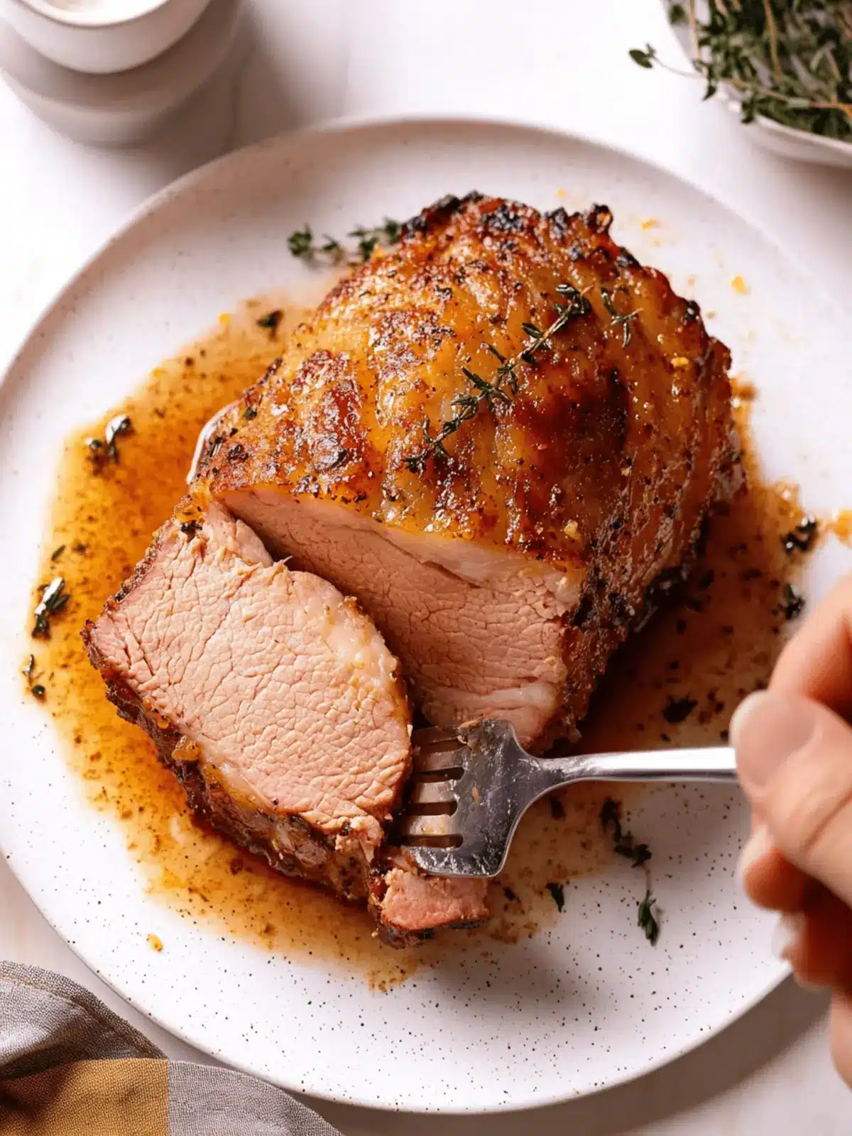 Juicy Roast Pork Loin Recipe with Creamy Mustard Sauce 2 Roast Pork Loin Recipe