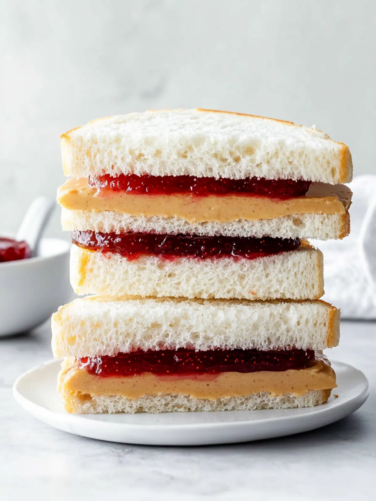 Peanut Butter and Jelly Tea Sandwiches for Joyful Snacking 4 Peanut Butter and Jelly Tea Sandwiches