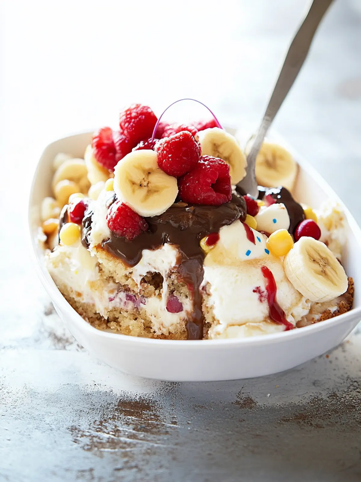 Delicious Banana Split Dump Cake Everyone Will Love 3 Banana Split Dump Cake