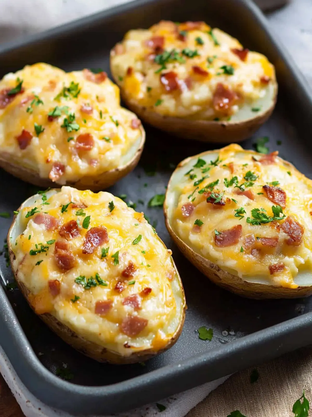 Cheesy Loaded Twice Baked Potatoes for Ultimate Comfort Food 4 Cheesy Loaded Twice Baked Potatoes
