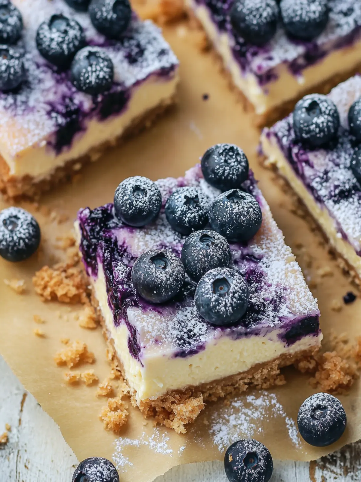 Delicious Blueberry Cheesecake Bars for Summer Fun 2 Blueberry Cheesecake Bars