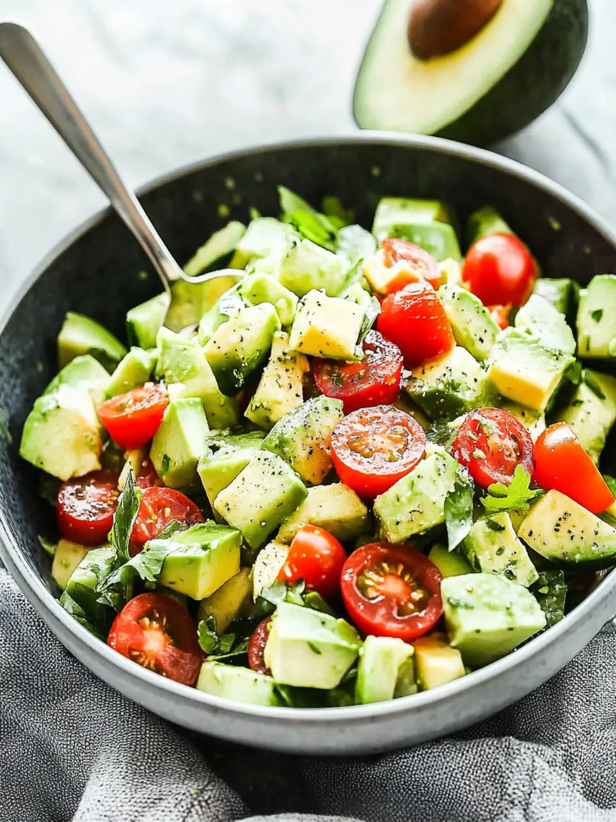 Zesty Avocado Salad: Fresh, Easy, and Oh-So-Delicious 4 Avocado Salad