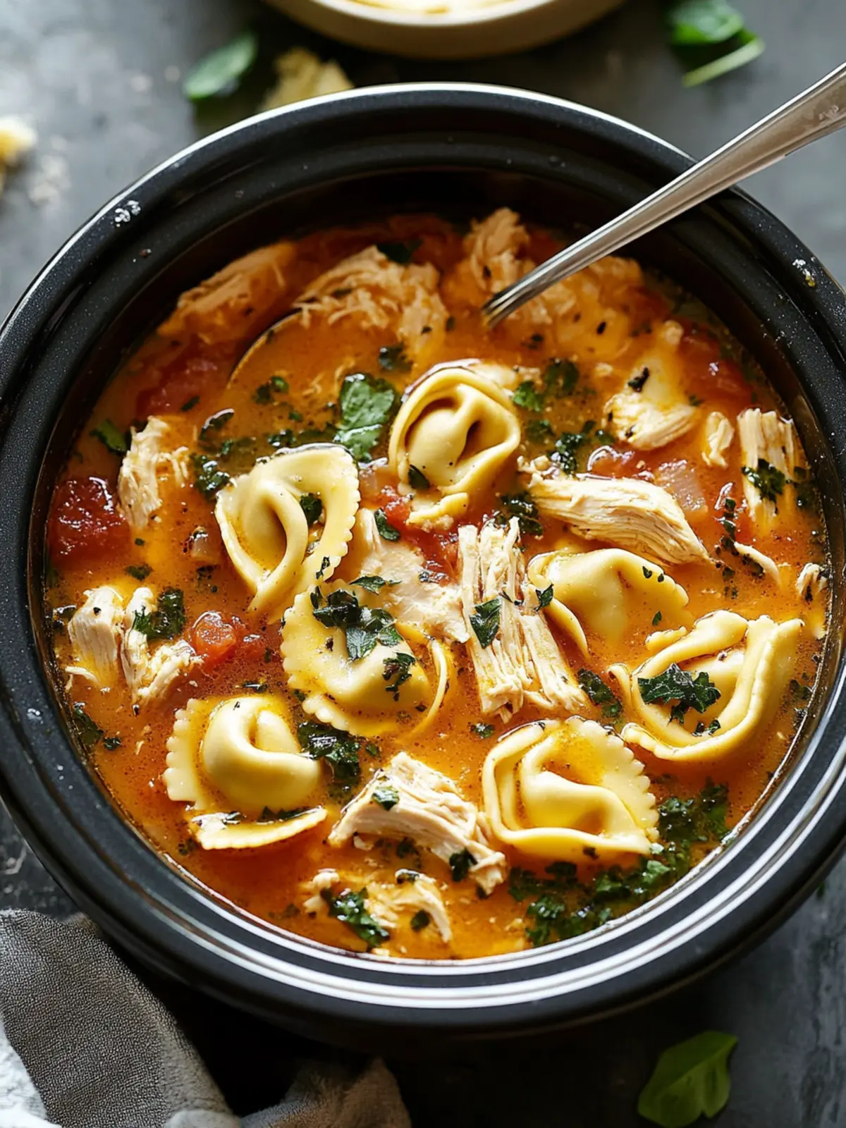Crockpot Tortellini Chicken Soup for Ultimate Comfort Tonight 4 Crockpot Tortellini Chicken Soup