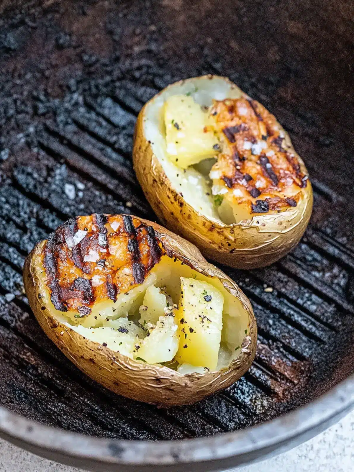 Grilled Baked Potatoes: Ultimate Crispy Perfection Awaits 4 Baked Potato On The Grill