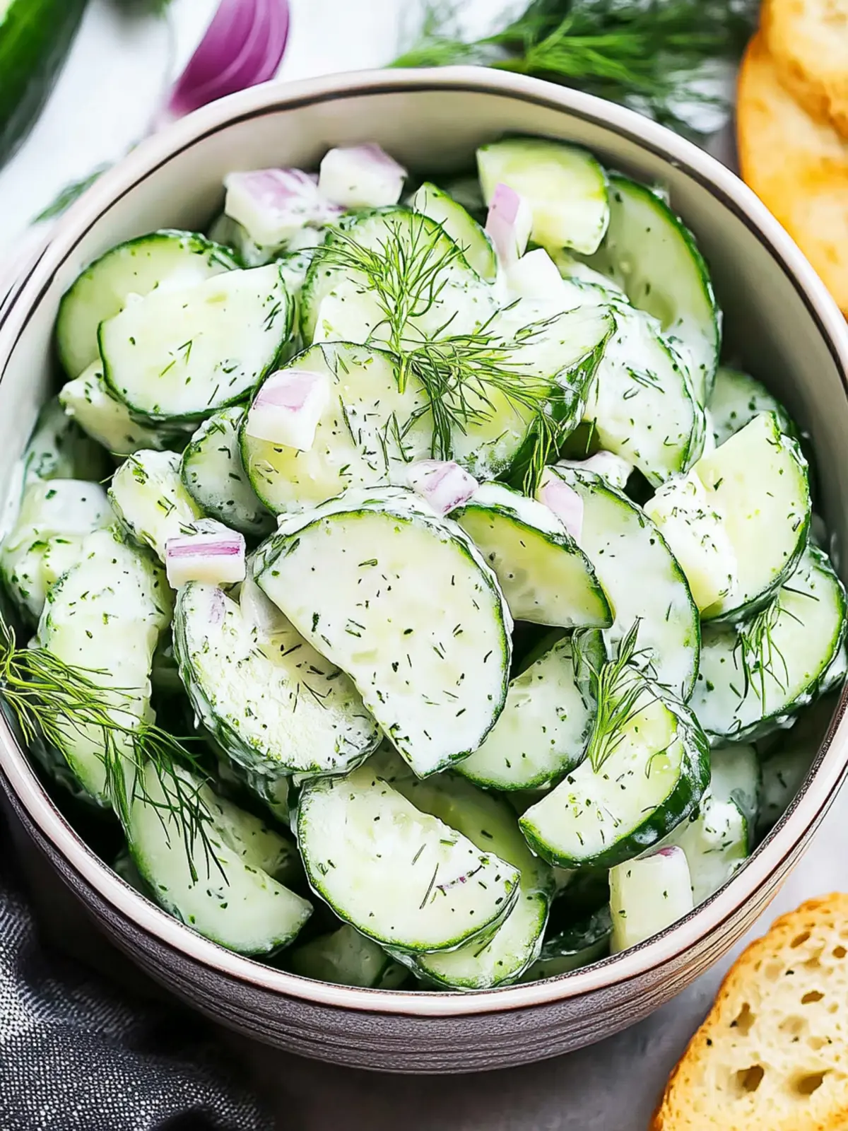 Crisp Cucumber Dill Salad for a Refreshing Summer Side 4 Cucumber Dill Salad
