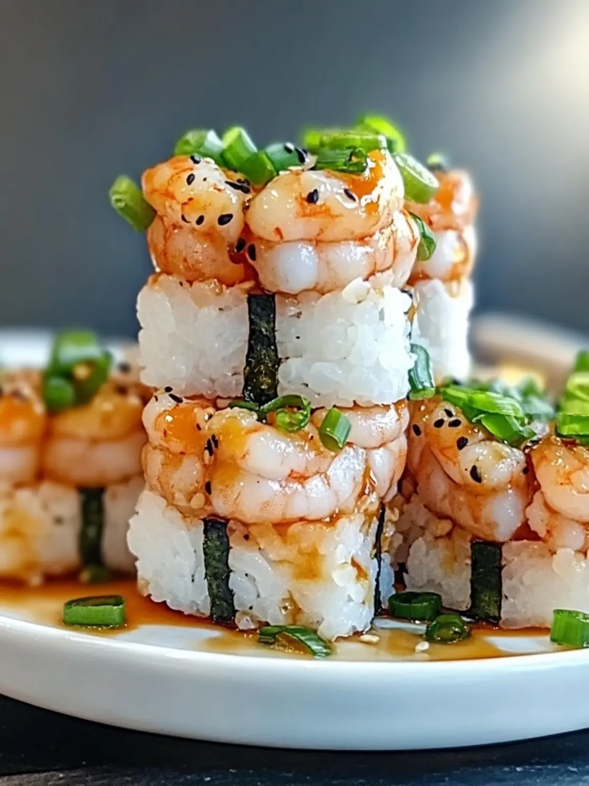 Spicy Shrimp Sushi Stacks: Quick, Gluten-Free Flavor Explosion 2 Spicy Shrimp Sushi Stacks