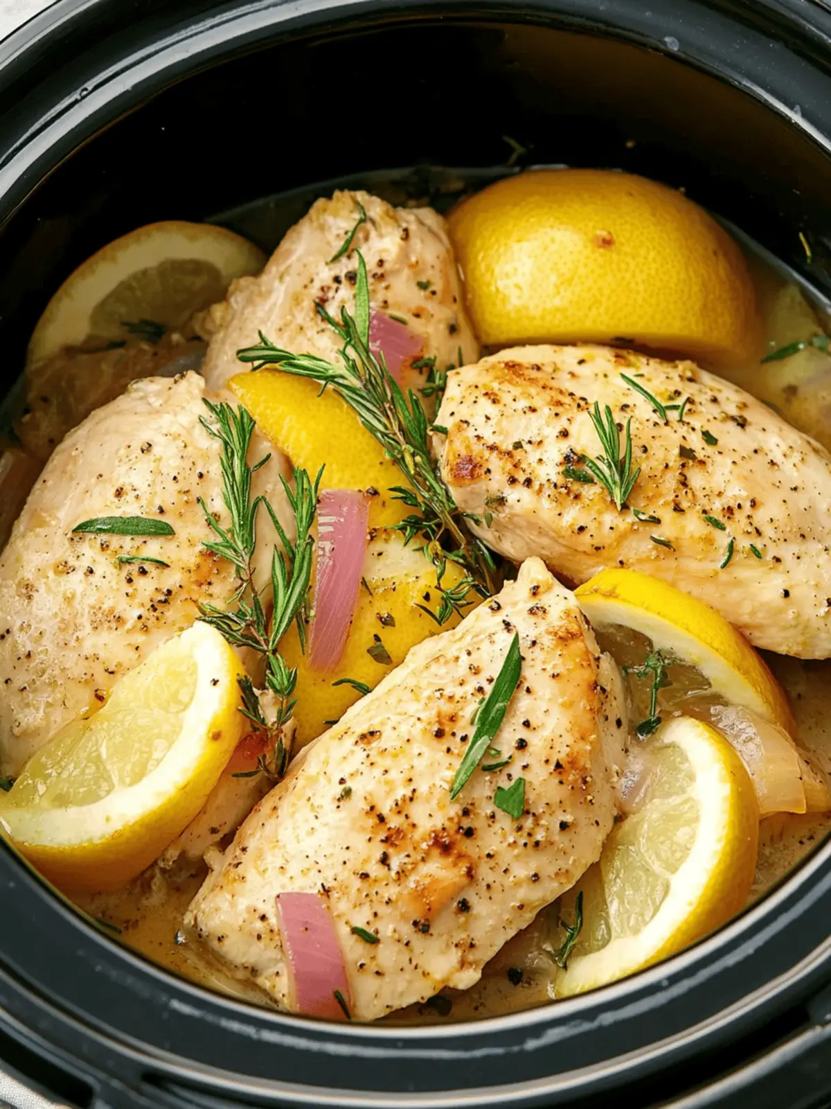 Savory Slow-Cooker Chicken Breast with Potatoes & Rosemary 4 Slow-Cooker Chicken Breast