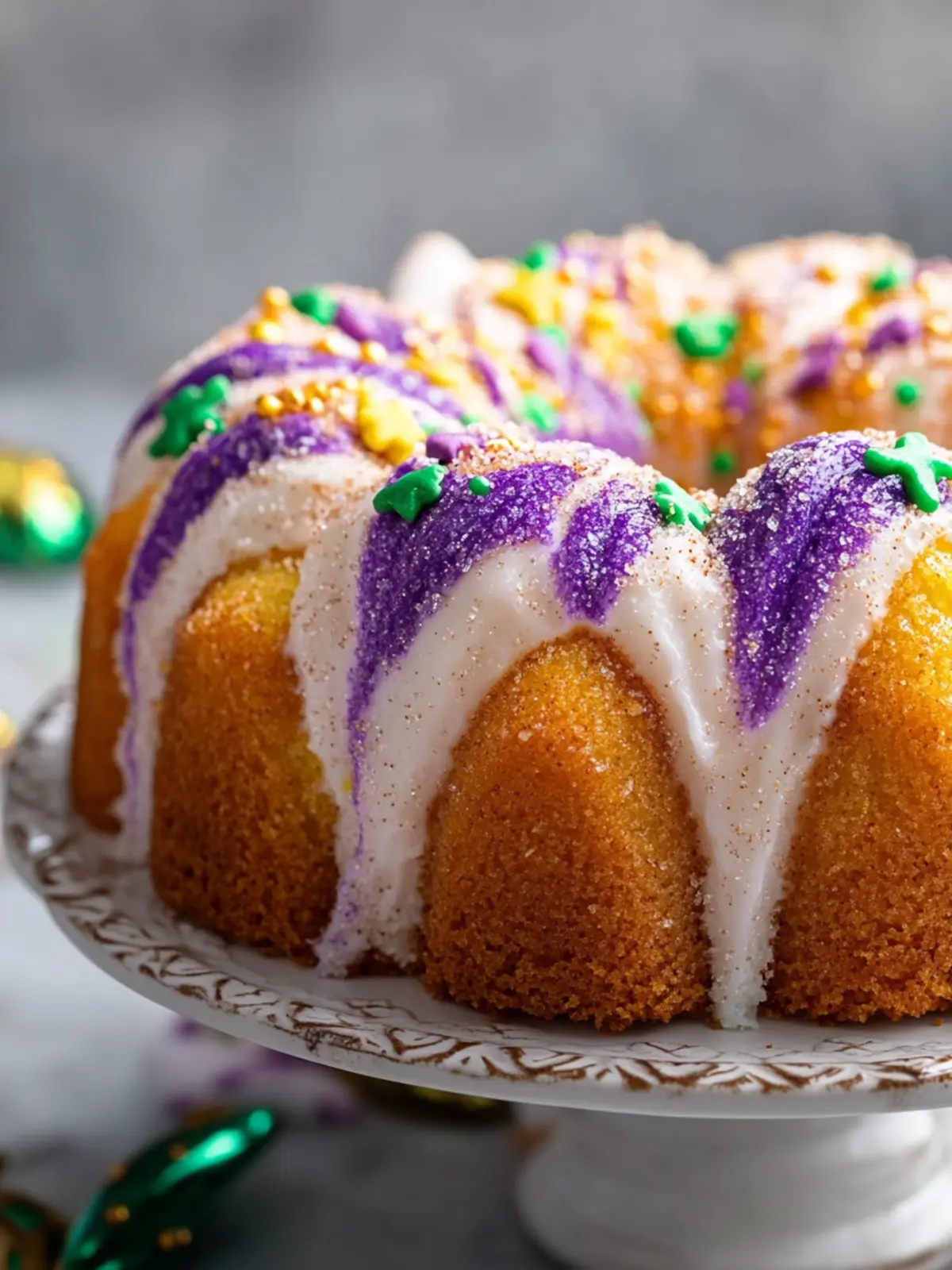 Cinnamon Swirl King Cake Bundt Cake for Your Mardi Gras Feast 3 Cinnamon Swirl King Cake Bundt Cake