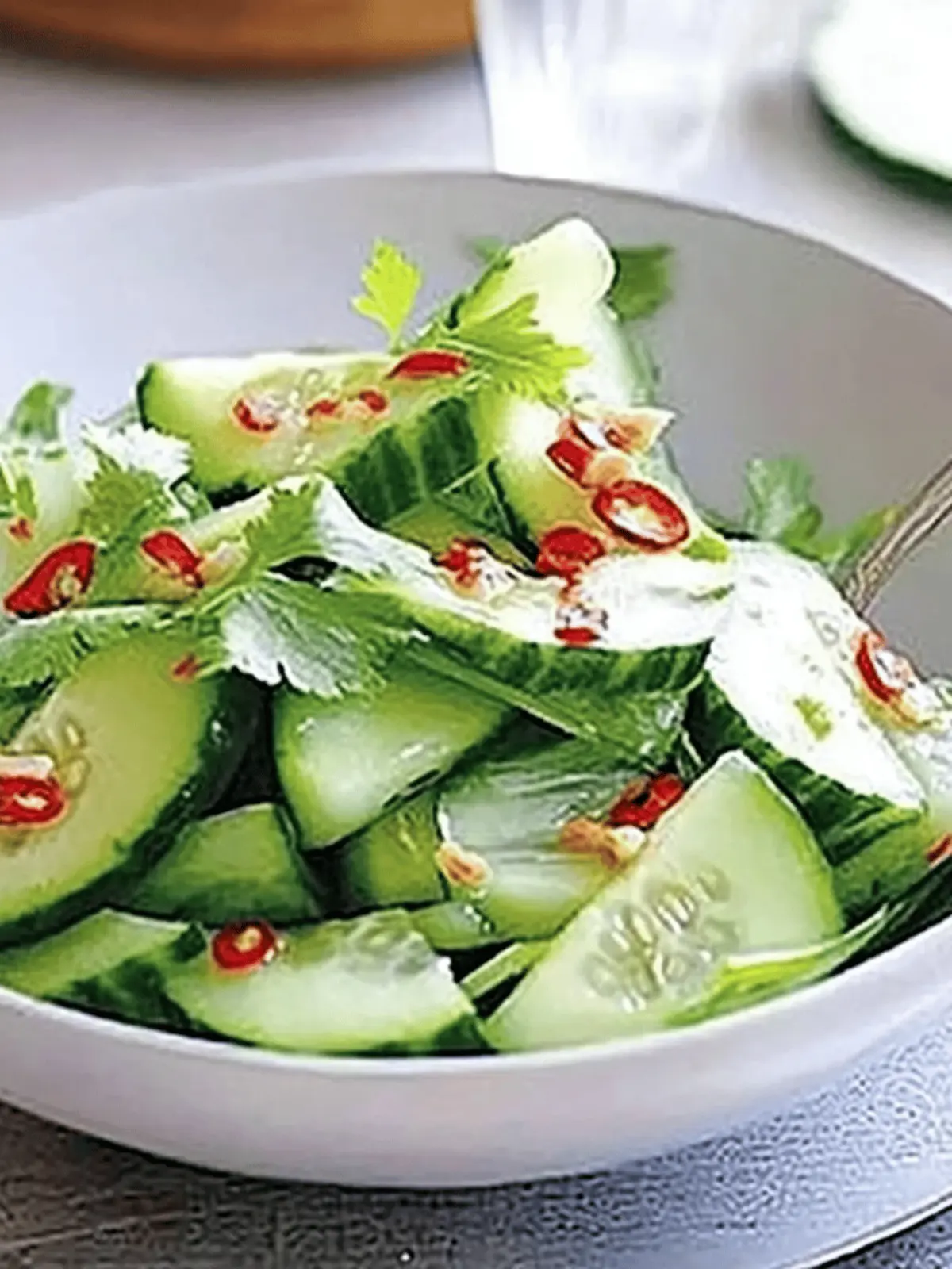 Zesty Spicy Cucumber Salad for Your Next BBQ Bash 3 Spicy cucumber salad
