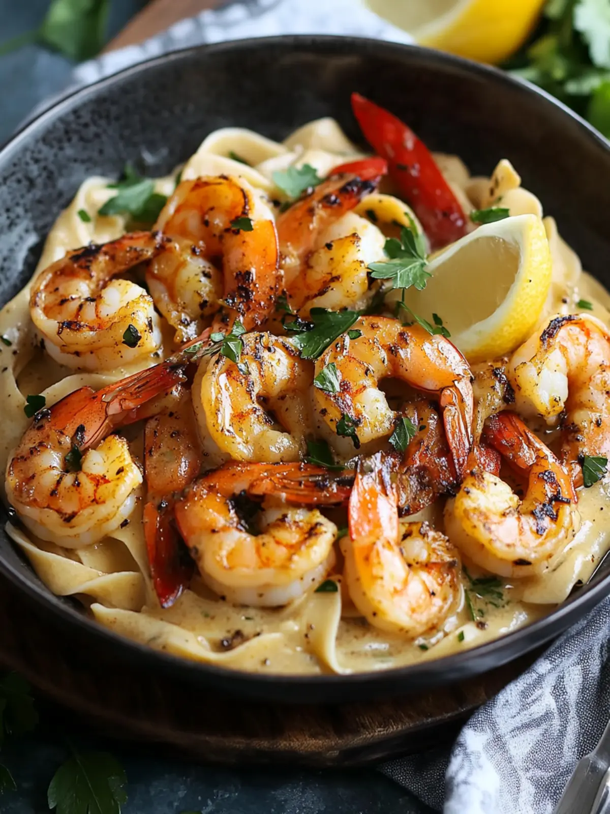 Blackened Shrimp Stroganoff: Creamy Cajun Bliss at Home 3 Blackened Shrimp Stroganoff