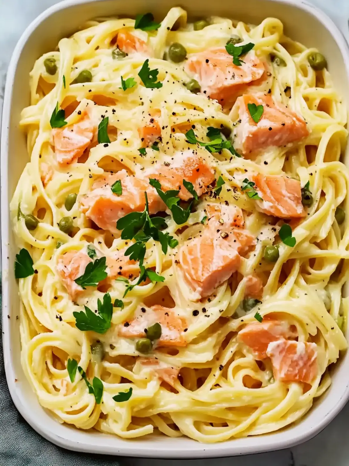 Deliciously Creamy Healthier Smoked Salmon Linguine in 30 Minutes 2 Healthier Smoked Salmon Linguine